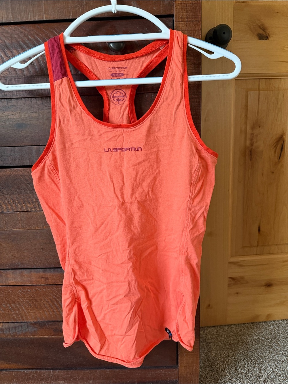 Coral Racerback Performance Tank Top - Picture 2 of 6
